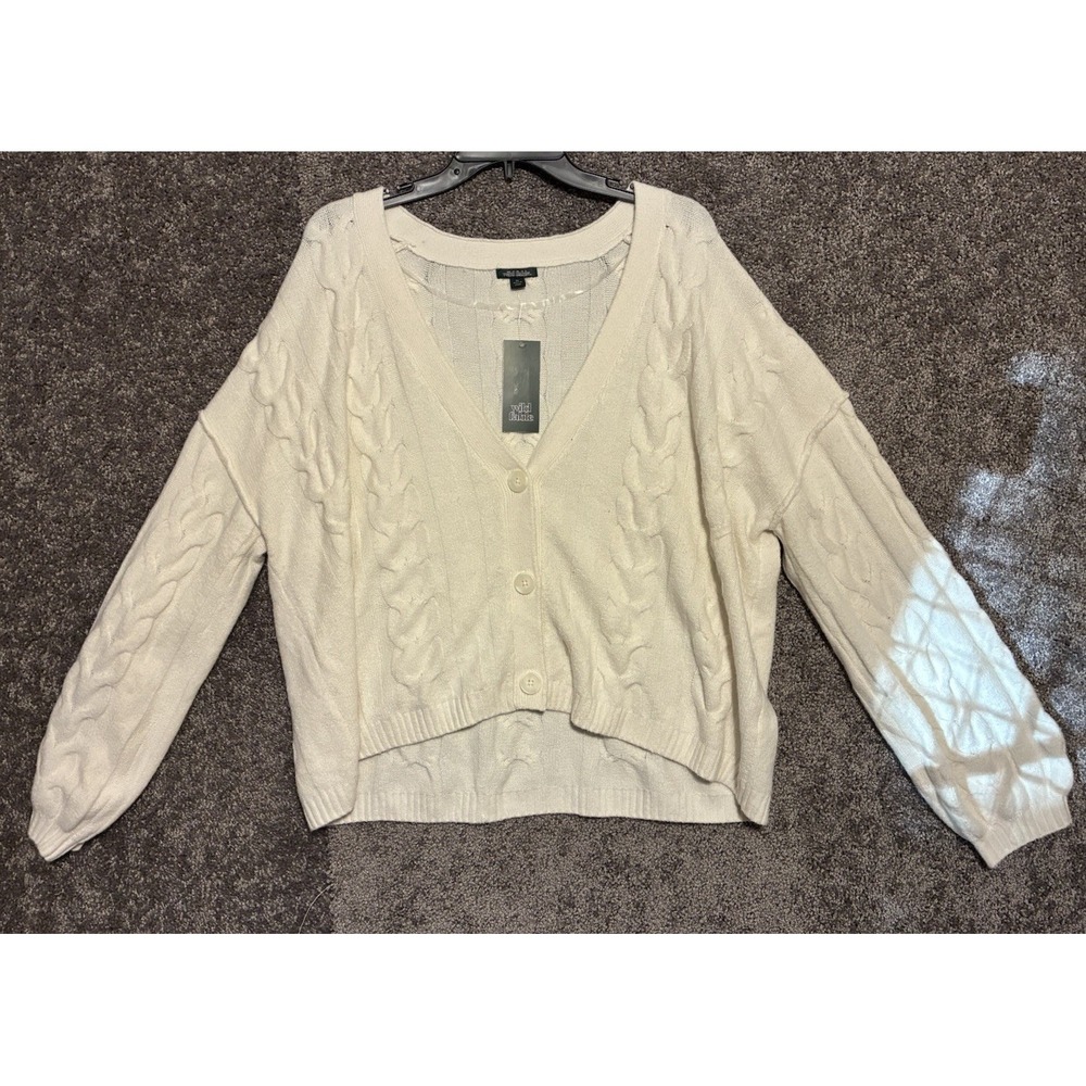 Wild Fable Women's White Cardigan Size Xl
